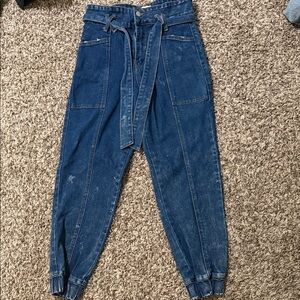 Forever 21 Denim Jogger Pants